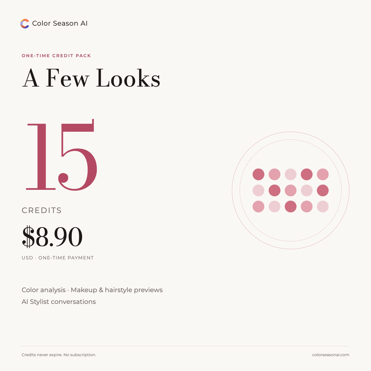 Color Season AI — A Few Looks (15 Credits)
